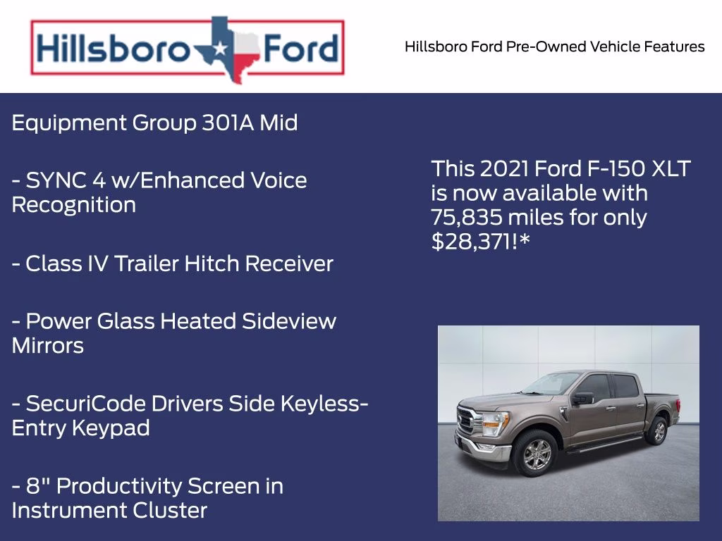 2021 Stone Gray Metallic Ford F-150 XLT RWD Truck