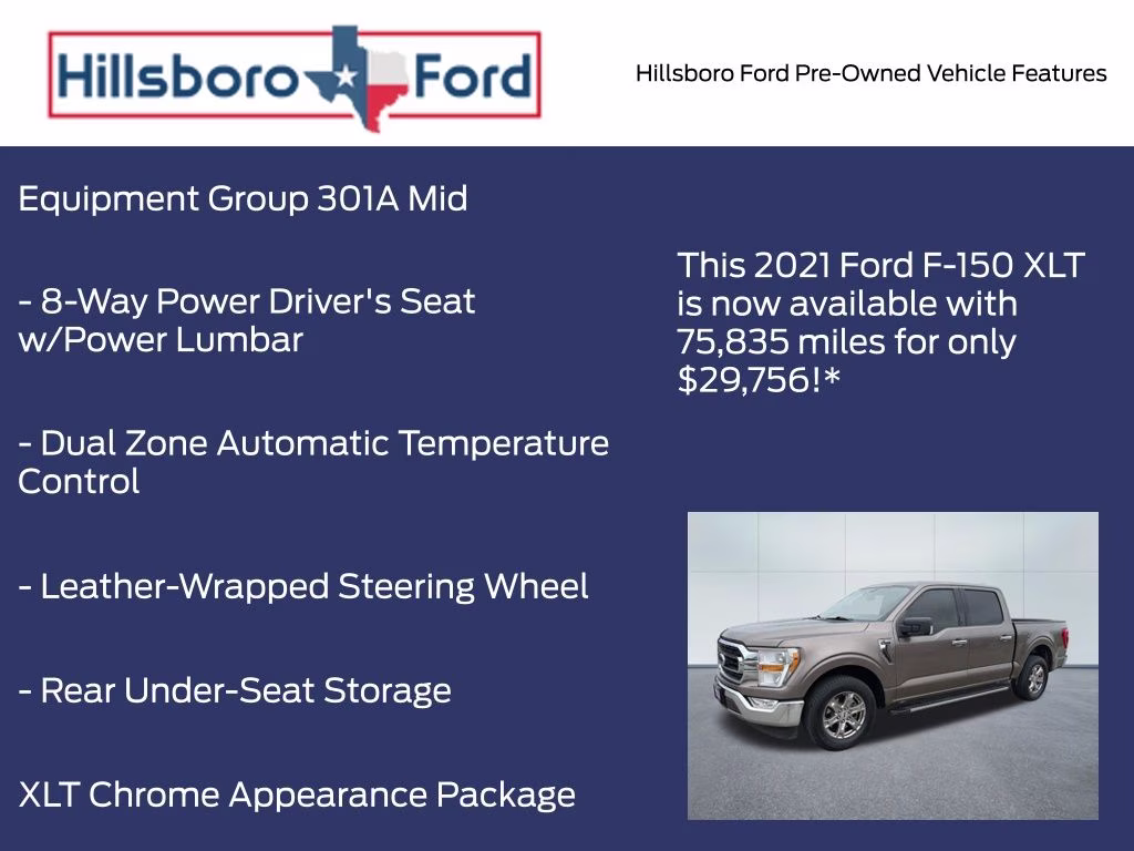 2021 Stone Gray Metallic Ford F-150 XLT RWD Truck
