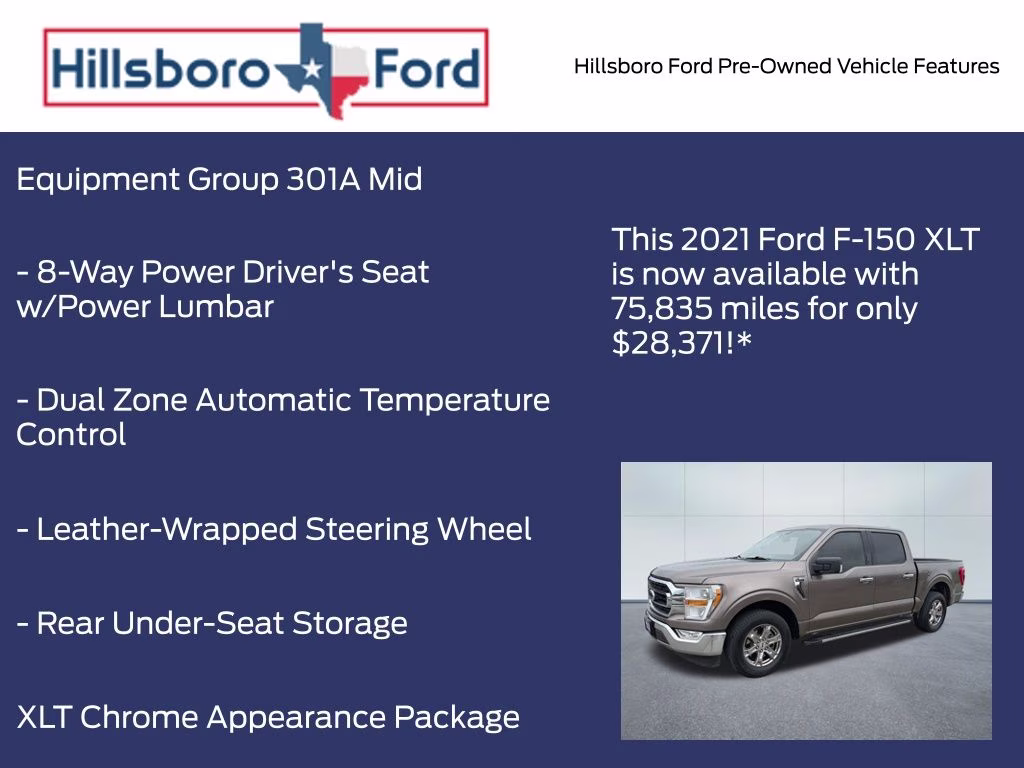 2021 Stone Gray Metallic Ford F-150 XLT RWD Truck