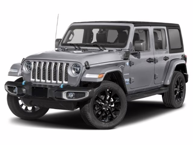 2023 Silver Zynith Clearcoat Jeep Wrangler 4xe Sahara 4X4 SUV