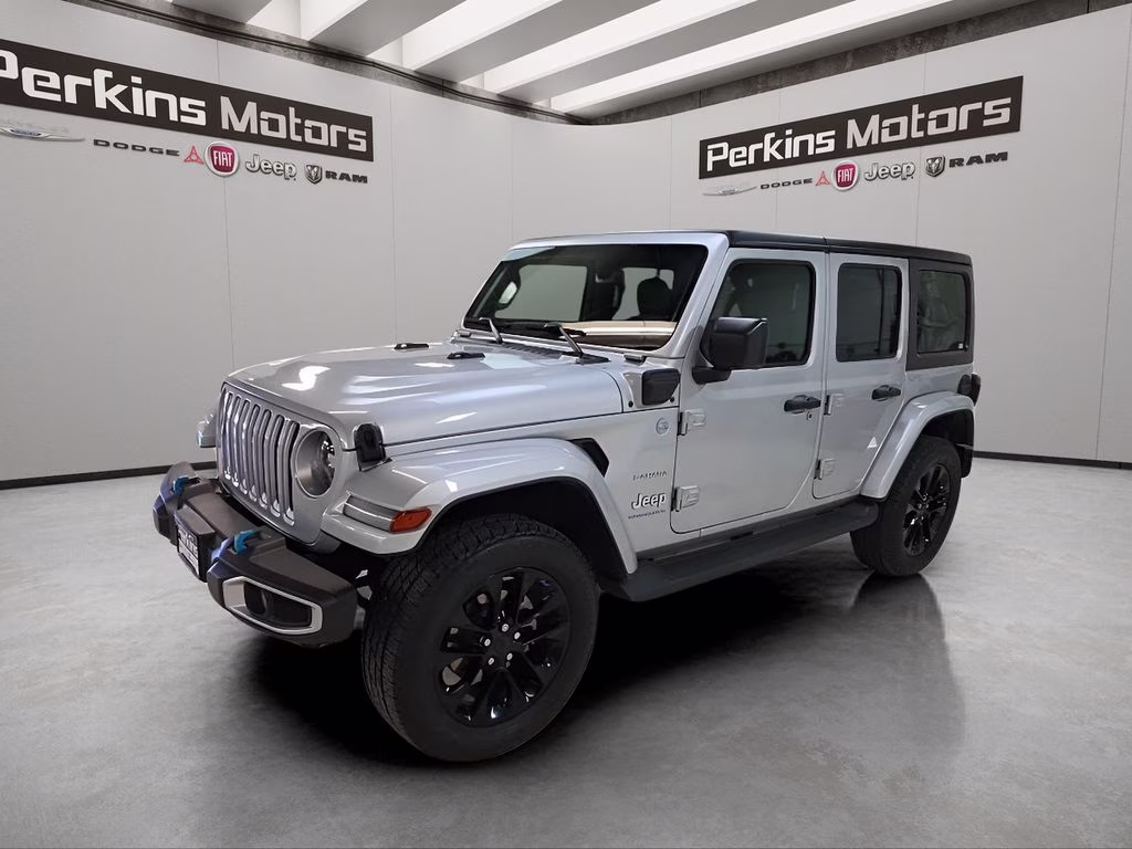 2023 Silver Zynith Clearcoat Jeep Wrangler 4xe Sahara 4X4 SUV
