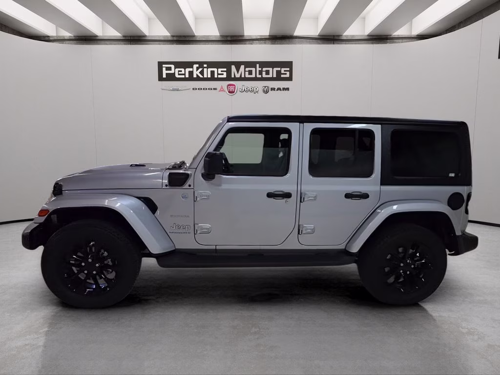 2023 Silver Zynith Clearcoat Jeep Wrangler 4xe Sahara 4X4 SUV