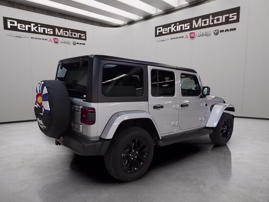 2023 Silver Zynith Clearcoat Jeep Wrangler 4xe Sahara 4X4 SUV