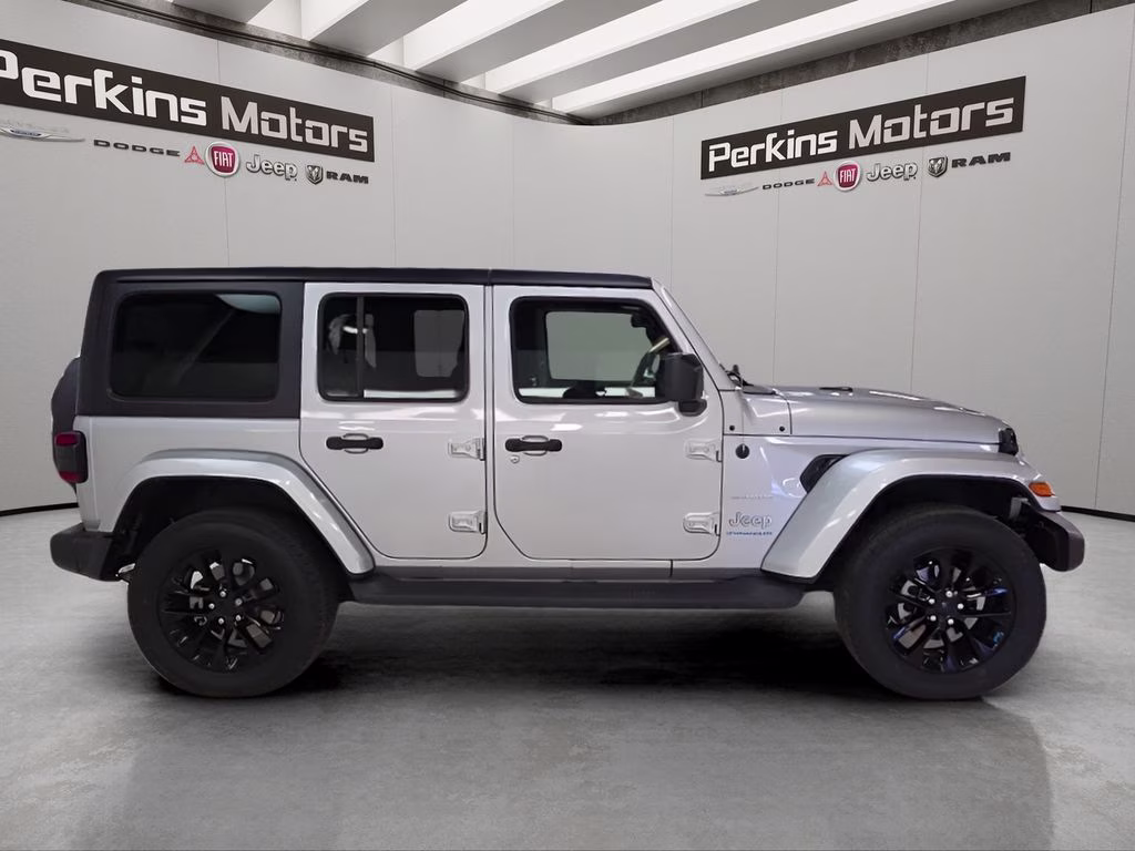2023 Silver Zynith Clearcoat Jeep Wrangler 4xe Sahara 4X4 SUV