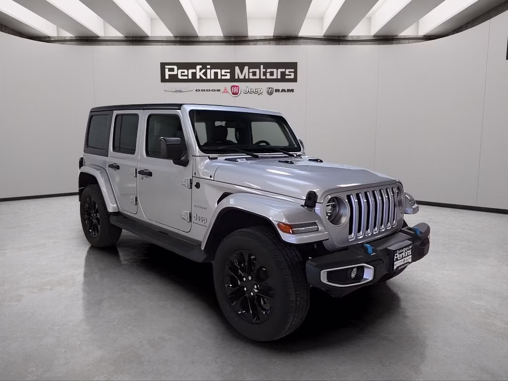 2023 Silver Zynith Clearcoat Jeep Wrangler 4xe Sahara 4X4 SUV