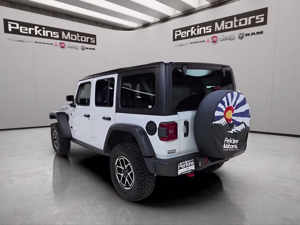 2025 Bright White Clearcoat Jeep Wrangler Rubicon 4X4 SUV