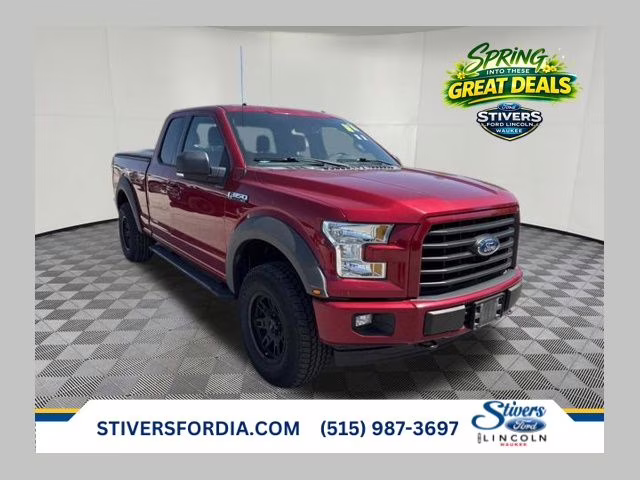 2017 Ruby Red Metallic Ford F-150 XLT 4X4 Truck