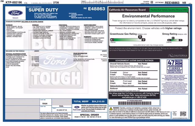 2024 Oxford White Ford Super Duty F-250 SRW XL 4X4 Truck