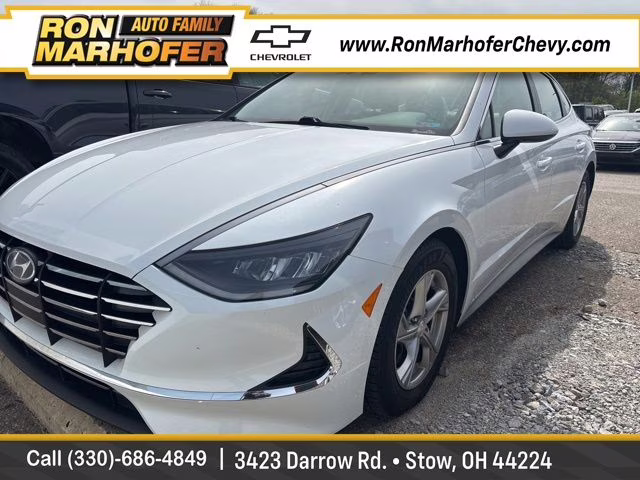 2022 Quartz White Hyundai Sonata SE FWD Sedan
