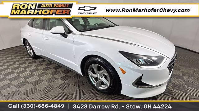 2022 Quartz White Hyundai Sonata SE FWD Sedan