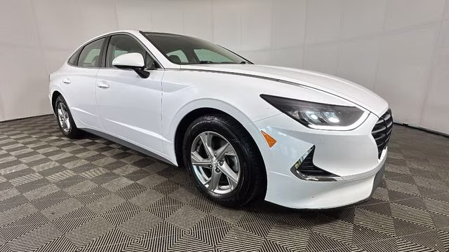 2022 Quartz White Hyundai Sonata SE FWD Sedan