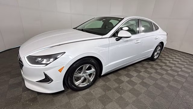 2022 Quartz White Hyundai Sonata SE FWD Sedan