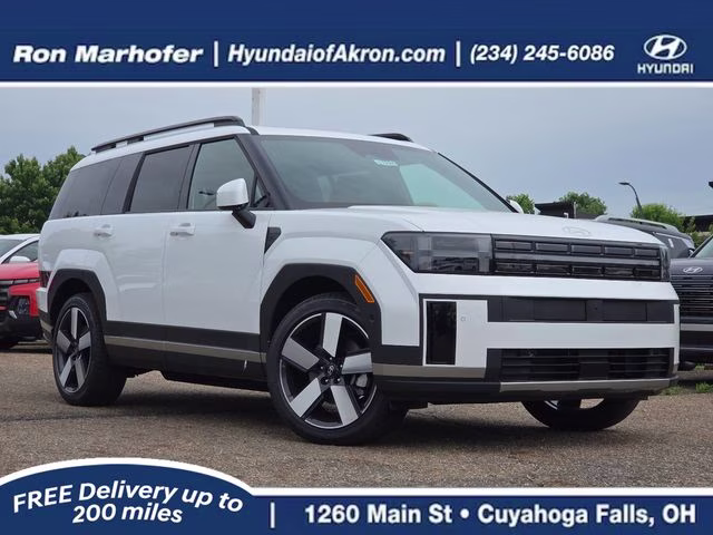 2026 Serenity White Hyundai Santa Fe Hybrid Limited AWD SUV