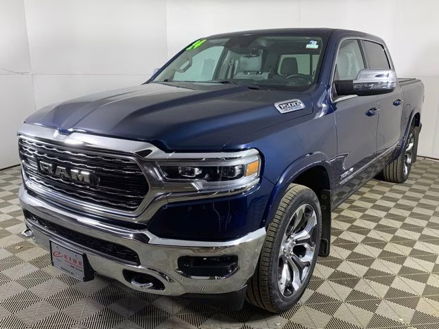2024 Patriot Blue Pearlcoat Ram 1500 Limited 4X4 Truck