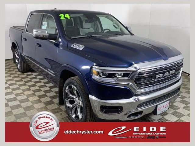 2024 Patriot Blue Pearlcoat Ram 1500 Limited 4X4 Truck