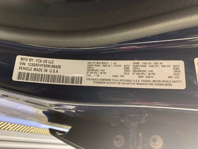 2024 Patriot Blue Pearlcoat Ram 1500 Limited 4X4 Truck