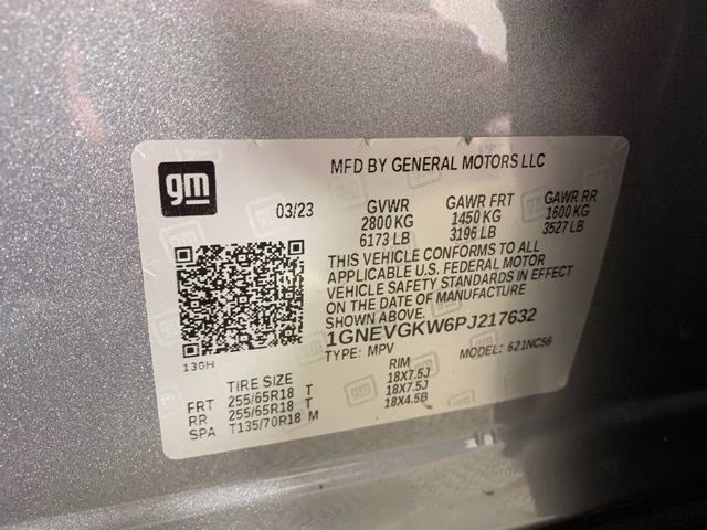 2023 Sterling Gray Metallic Chevrolet Traverse LT AWD SUV