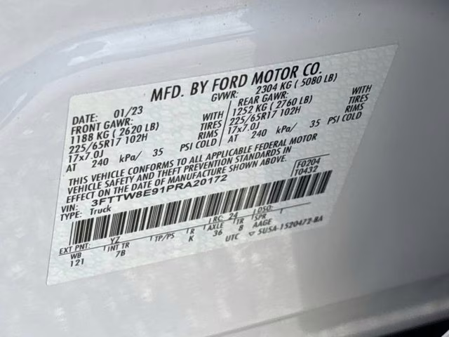 2023 White Ford Maverick XLT FWD Truck