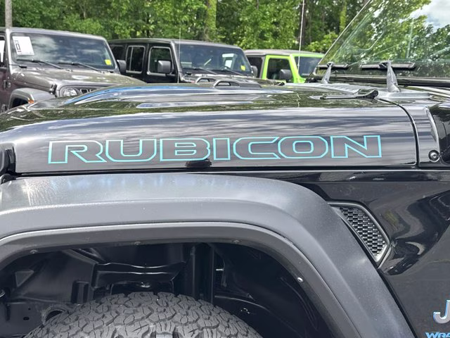 2023 Black Clearcoat Jeep Wrangler 4xe Rubicon 4X4 Convertible