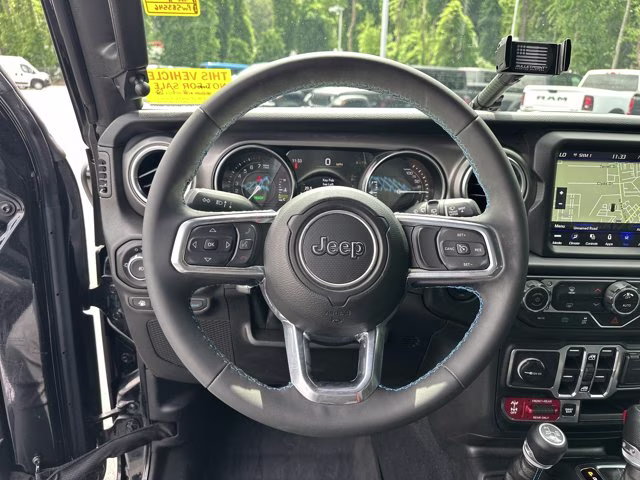 2023 Black Clearcoat Jeep Wrangler 4xe Rubicon 4X4 Convertible