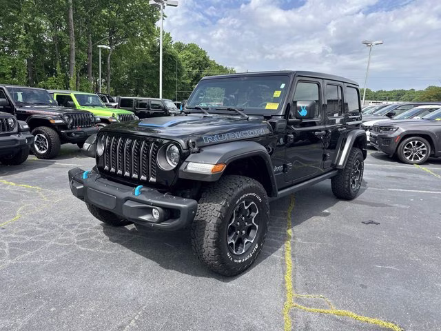 2023 Black Clearcoat Jeep Wrangler 4xe Rubicon 4X4 Convertible