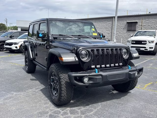 2023 Black Clearcoat Jeep Wrangler 4xe Rubicon 4X4 Convertible