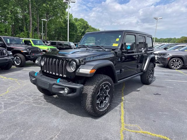 2023 Black Clearcoat Jeep Wrangler 4xe Rubicon 4X4 Convertible