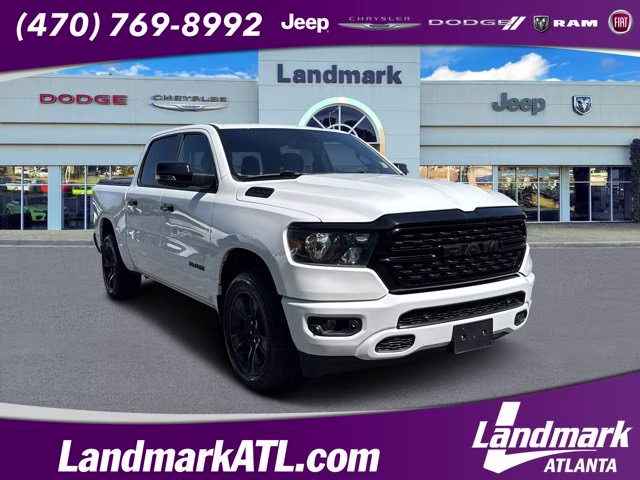 2023 Bright White Clearcoat Ram 1500 Big Horn 4X4 Truck
