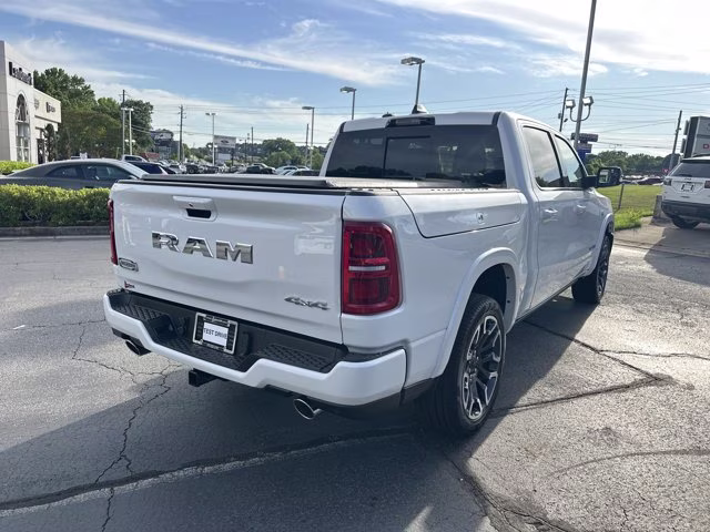 2026 Ivory White Tri-Coat Pearlcoat Ram 1500 Longhorn 4X4 Truck