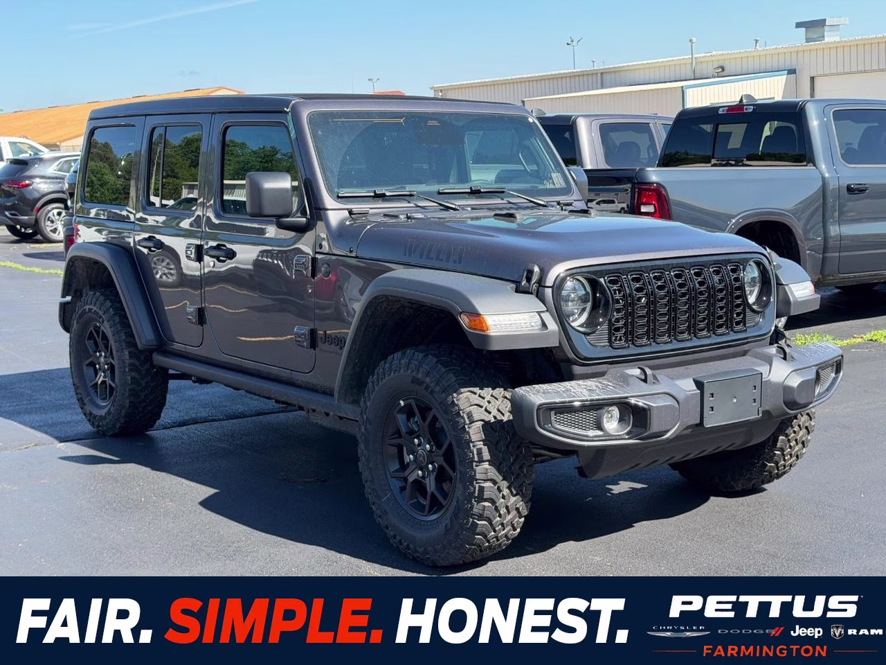 2026 Granite Crystal Metallic Clearcoat Jeep Wrangler Willys 4X4 SUV