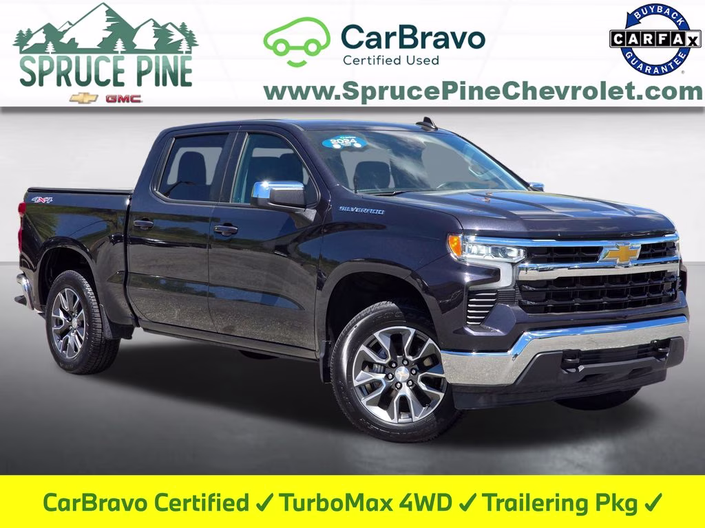2024 Dark Ash Metallic Chevrolet Silverado 1500 LT 4X4 Truck