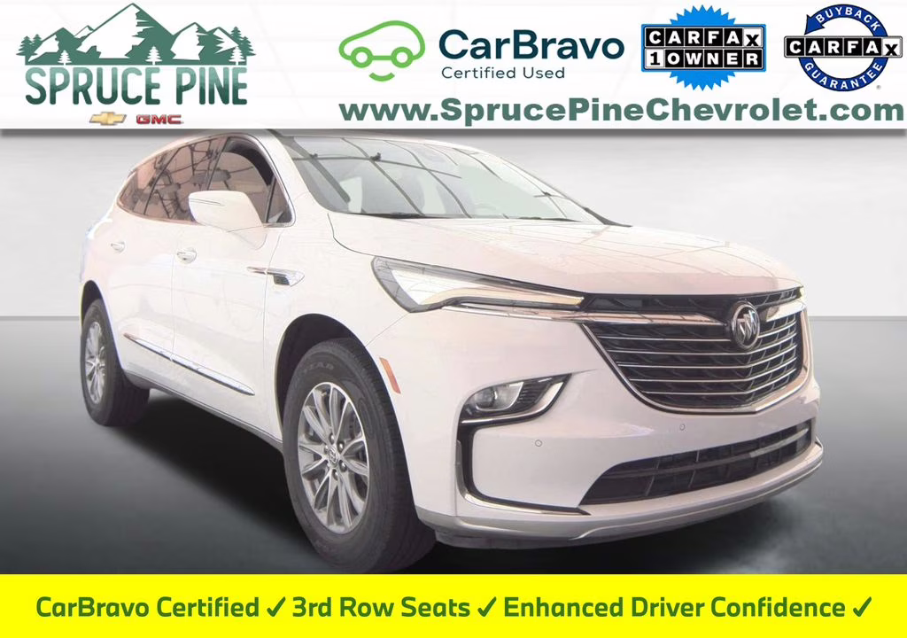 2023 Summit White Buick Enclave Essence FWD SUV