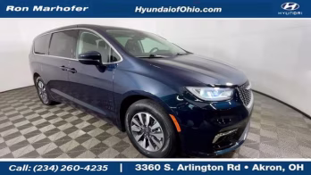 2022 blue Chrysler Pacifica Hybrid Touring L FWD Van