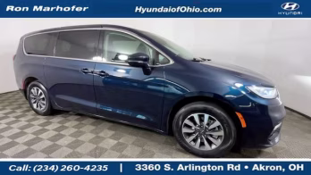 2022 blue Chrysler Pacifica Hybrid Touring L FWD Van