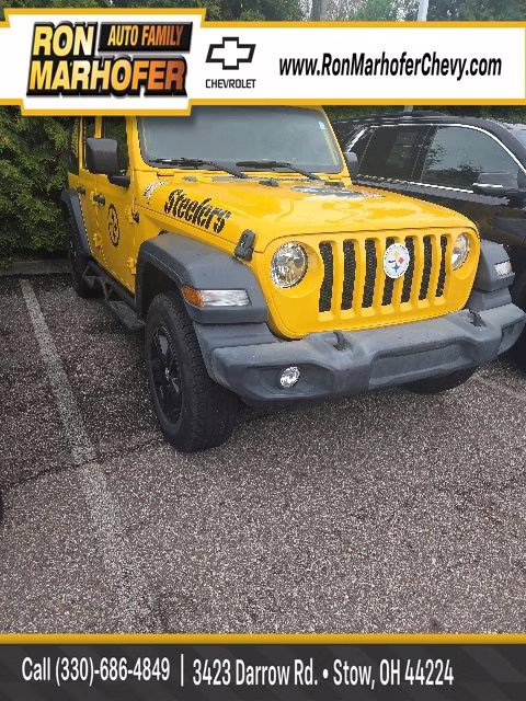 2020 Baja Yellow Clearcoat Jeep Wrangler Unlimited Sport S 4X4 SUV