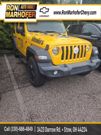 2020 Baja Yellow Clearcoat Jeep Wrangler Unlimited Sport S 4X4 SUV
