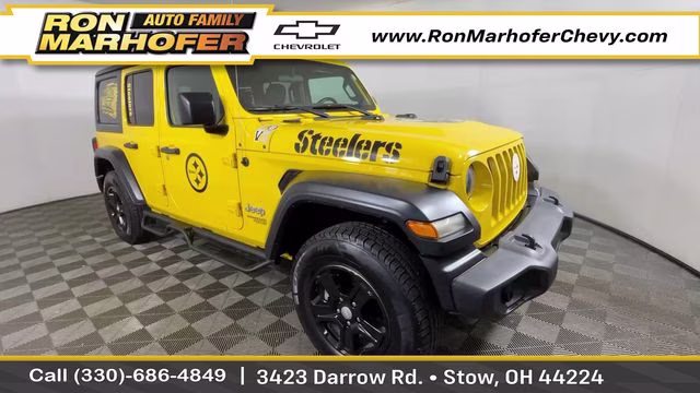 2020 Baja Yellow Clearcoat Jeep Wrangler Unlimited Sport S 4X4 SUV