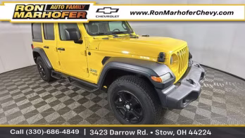 2020 Baja Yellow Clearcoat Jeep Wrangler Unlimited Sport S 4X4 SUV