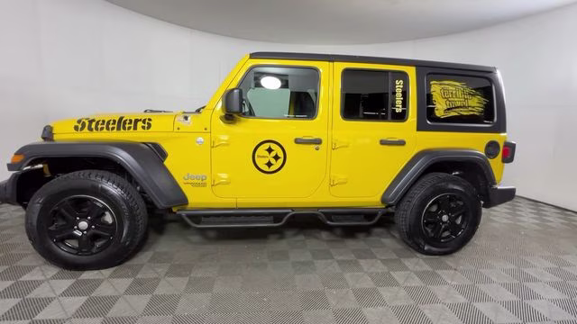 2020 Baja Yellow Clearcoat Jeep Wrangler Unlimited Sport S 4X4 SUV