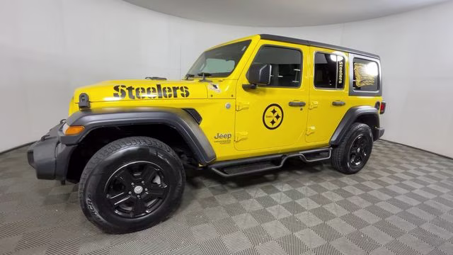 2020 Baja Yellow Clearcoat Jeep Wrangler Unlimited Sport S 4X4 SUV