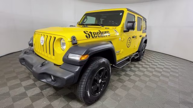 2020 Baja Yellow Clearcoat Jeep Wrangler Unlimited Sport S 4X4 SUV