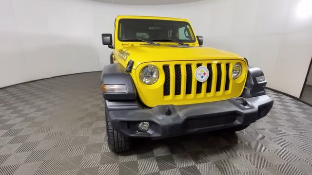 2020 Baja Yellow Clearcoat Jeep Wrangler Unlimited Sport S 4X4 SUV