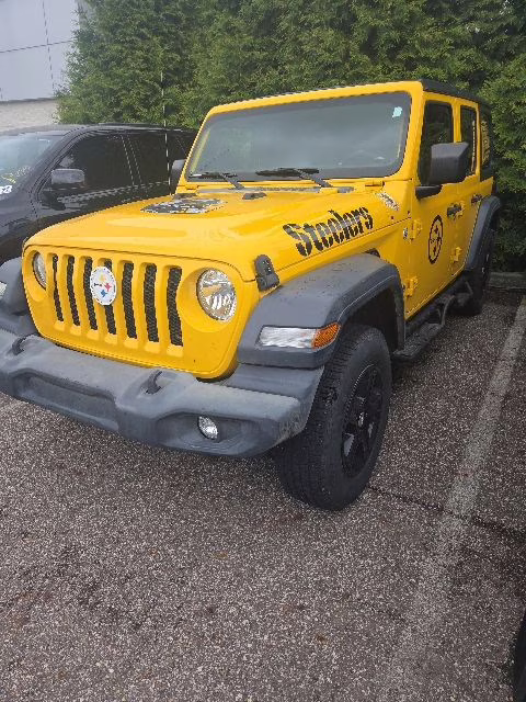 2020 Baja Yellow Clearcoat Jeep Wrangler Unlimited Sport S 4X4 SUV