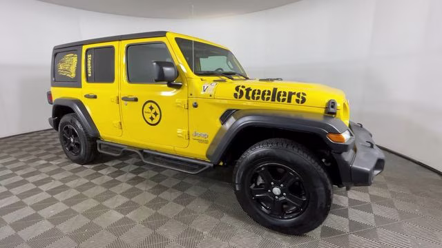 2020 Baja Yellow Clearcoat Jeep Wrangler Unlimited Sport S 4X4 SUV