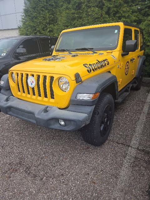 2020 Baja Yellow Clearcoat Jeep Wrangler Unlimited Sport S 4X4 SUV
