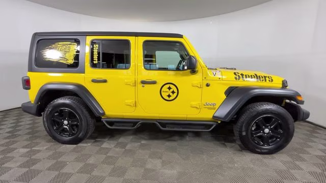 2020 Baja Yellow Clearcoat Jeep Wrangler Unlimited Sport S 4X4 SUV