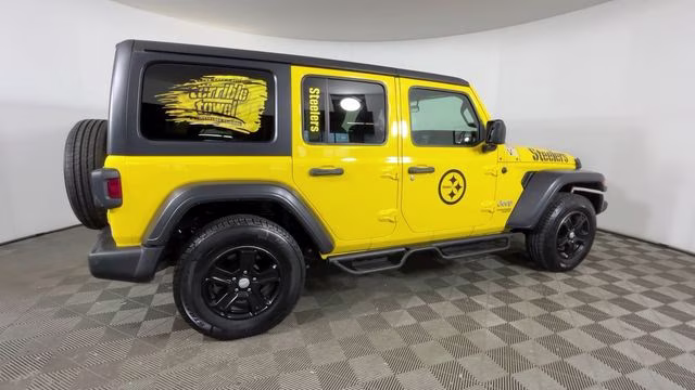 2020 Baja Yellow Clearcoat Jeep Wrangler Unlimited Sport S 4X4 SUV