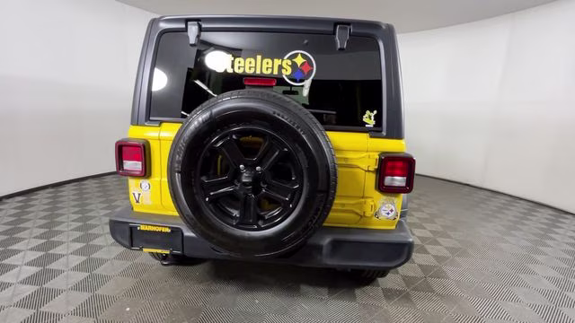 2020 Baja Yellow Clearcoat Jeep Wrangler Unlimited Sport S 4X4 SUV