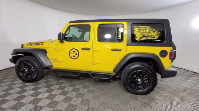 2020 Baja Yellow Clearcoat Jeep Wrangler Unlimited Sport S 4X4 SUV