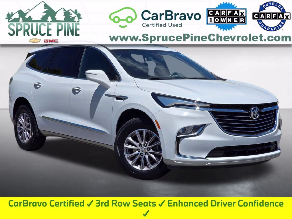 2023 Summit White Buick Enclave Essence FWD SUV